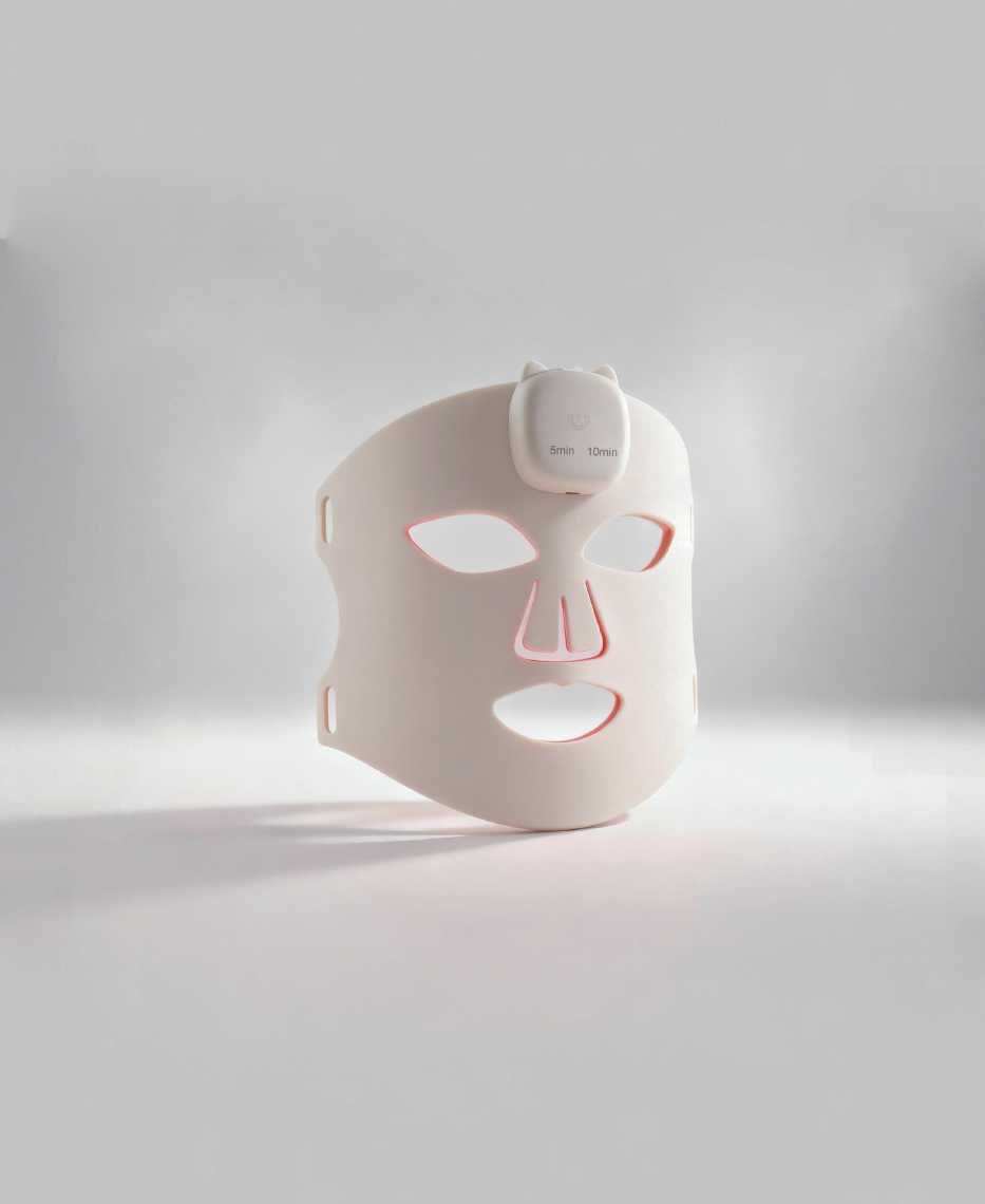 Magnetic wireless LED beauty mask with red light array